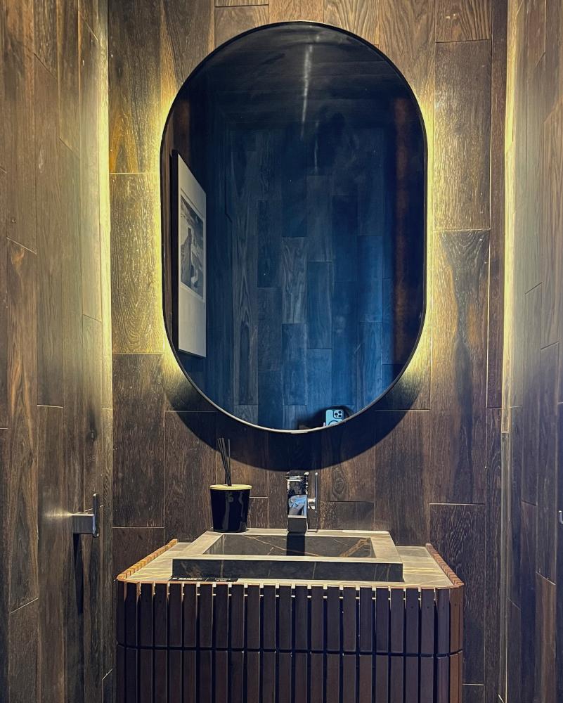 BLACK TIC TAC 40x70 con LUZ LED