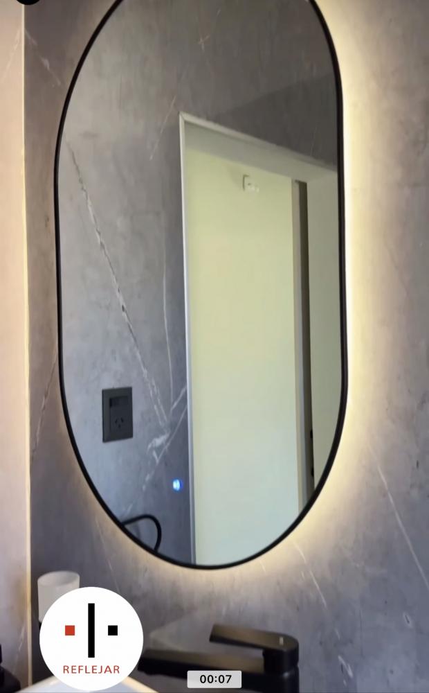 BLACK TIC TAC 60x90 con LUZ LED